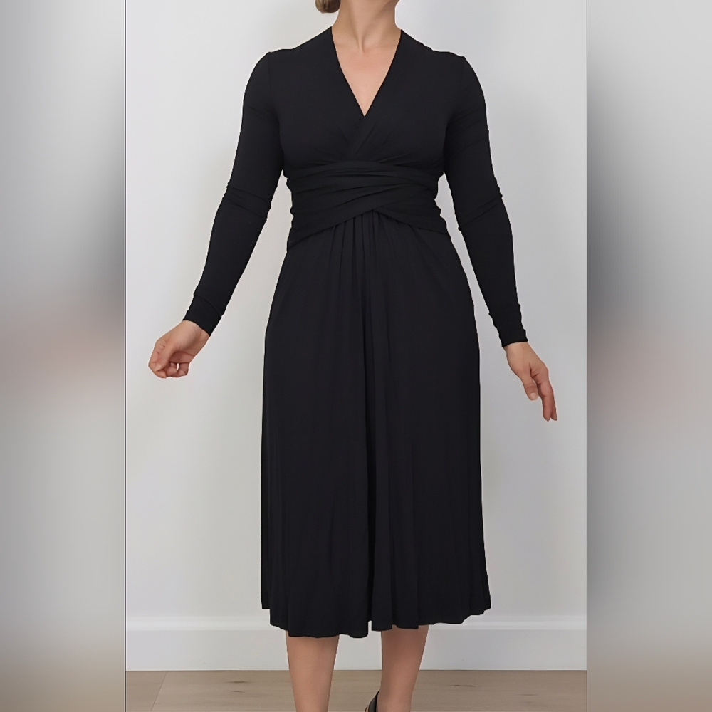 Cabi Dishy Wrap Midi Dress